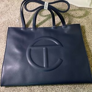 Large Telfar Shopping Bag - Navy